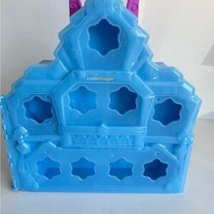 Fisher Price Disney Frozen Little People Carry Along Castle Case Figures Anna